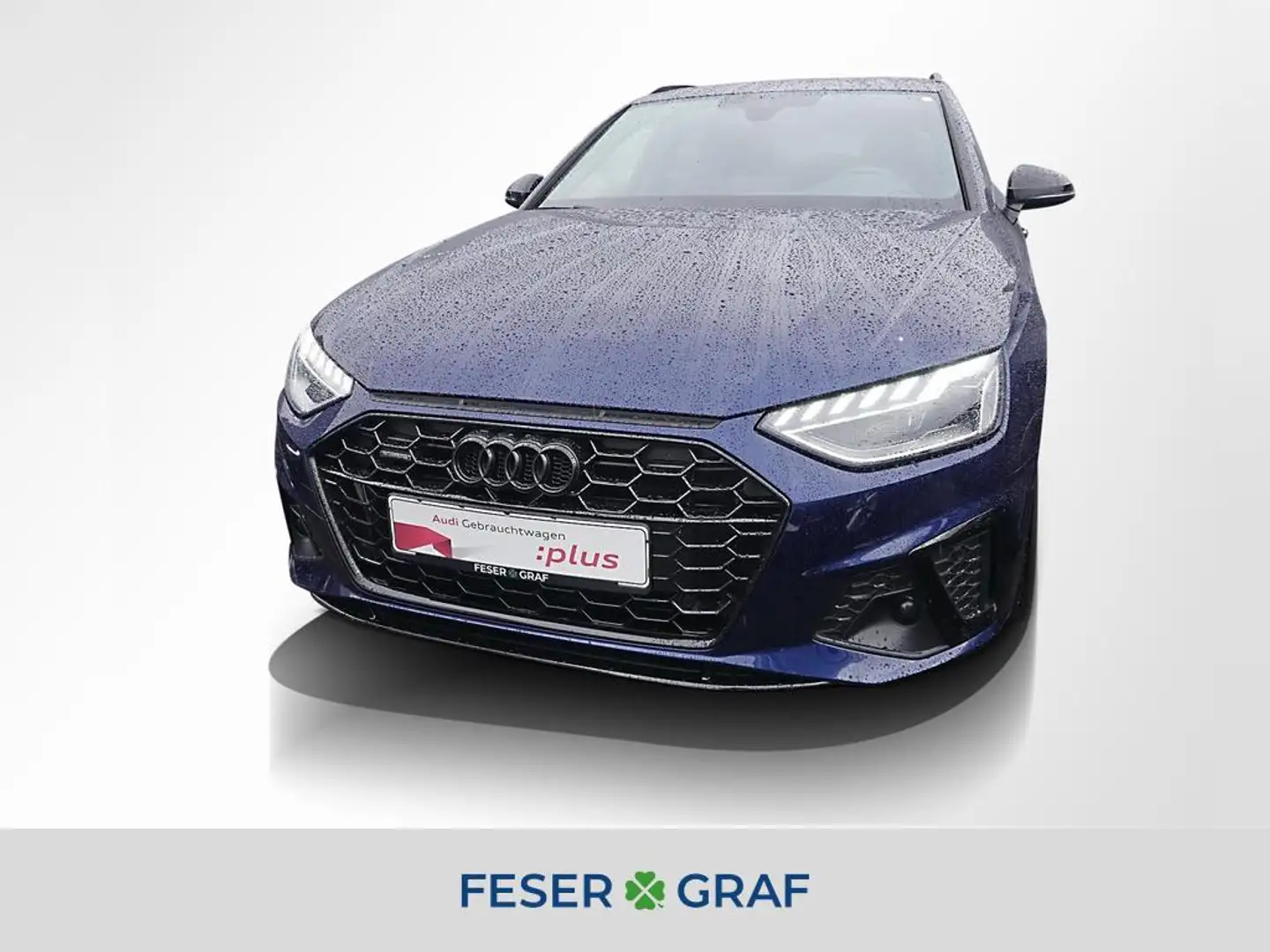 Audi A4 Avant 40 TDI quattro 2x S line Pano B&O PDC HuD Bleu - 1