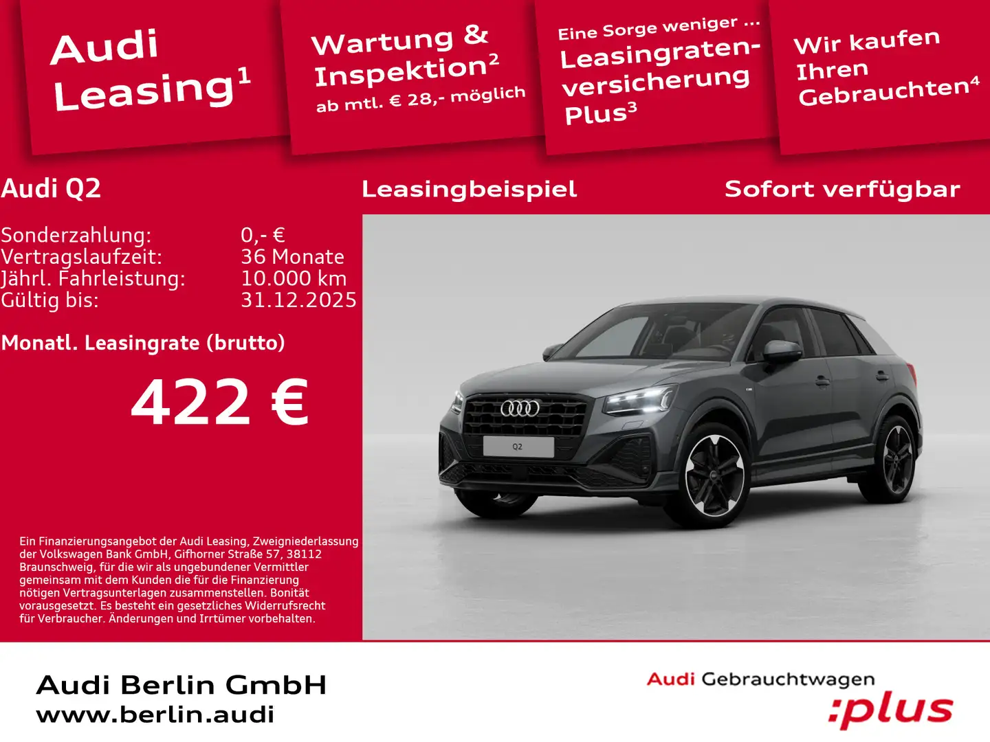 Audi Q2 S line 35 TFSI S tronic Grau - 1