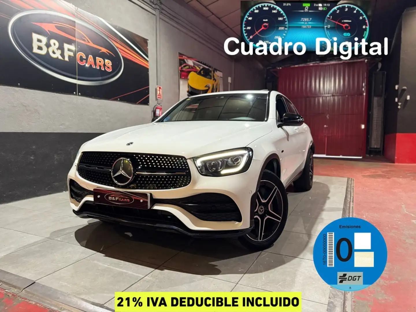 Mercedes-Benz GLC 300 Coupé 300de 4Matic Weiß - 1