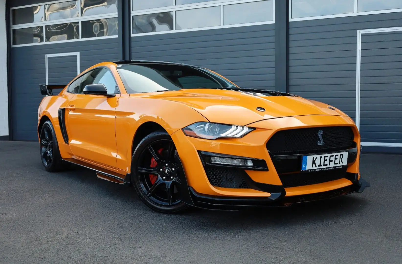 Ford Mustang 5.0 GT/BREMBO/LED/SHZ/KAMERA/Android/R19 Orange - 1