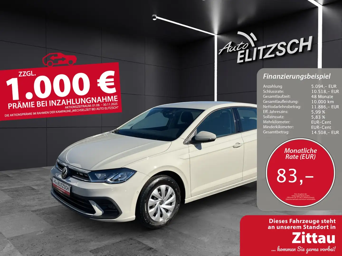 Volkswagen Polo 1.0 Life LED App-Connect SHZ DAB+ PDC Grau - 1