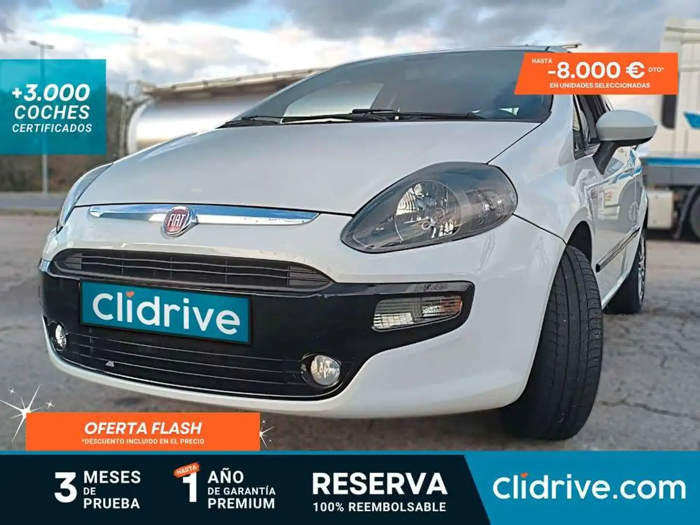 Fiat Punto Evo 1.2 MyLife 69 S&S Blanco - 1