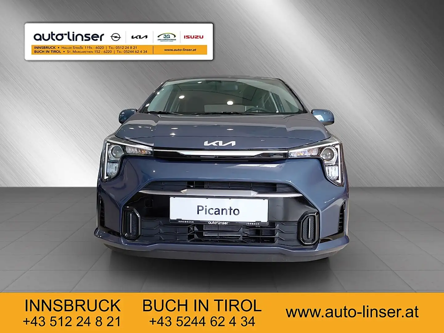 Kia Picanto 1,0 GDI Silber 5 Stz. Blau - 2