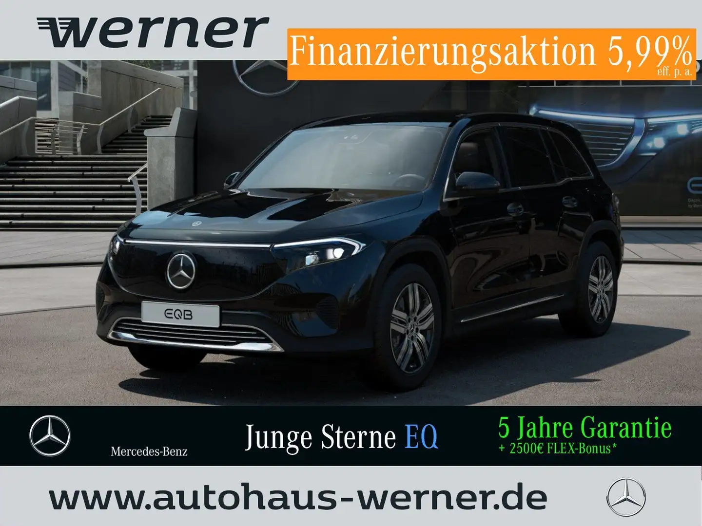 Mercedes-Benz EQB 300 4M PROG-ADV MEMORY WINTER VZA WDGS KAMER Nero - 1