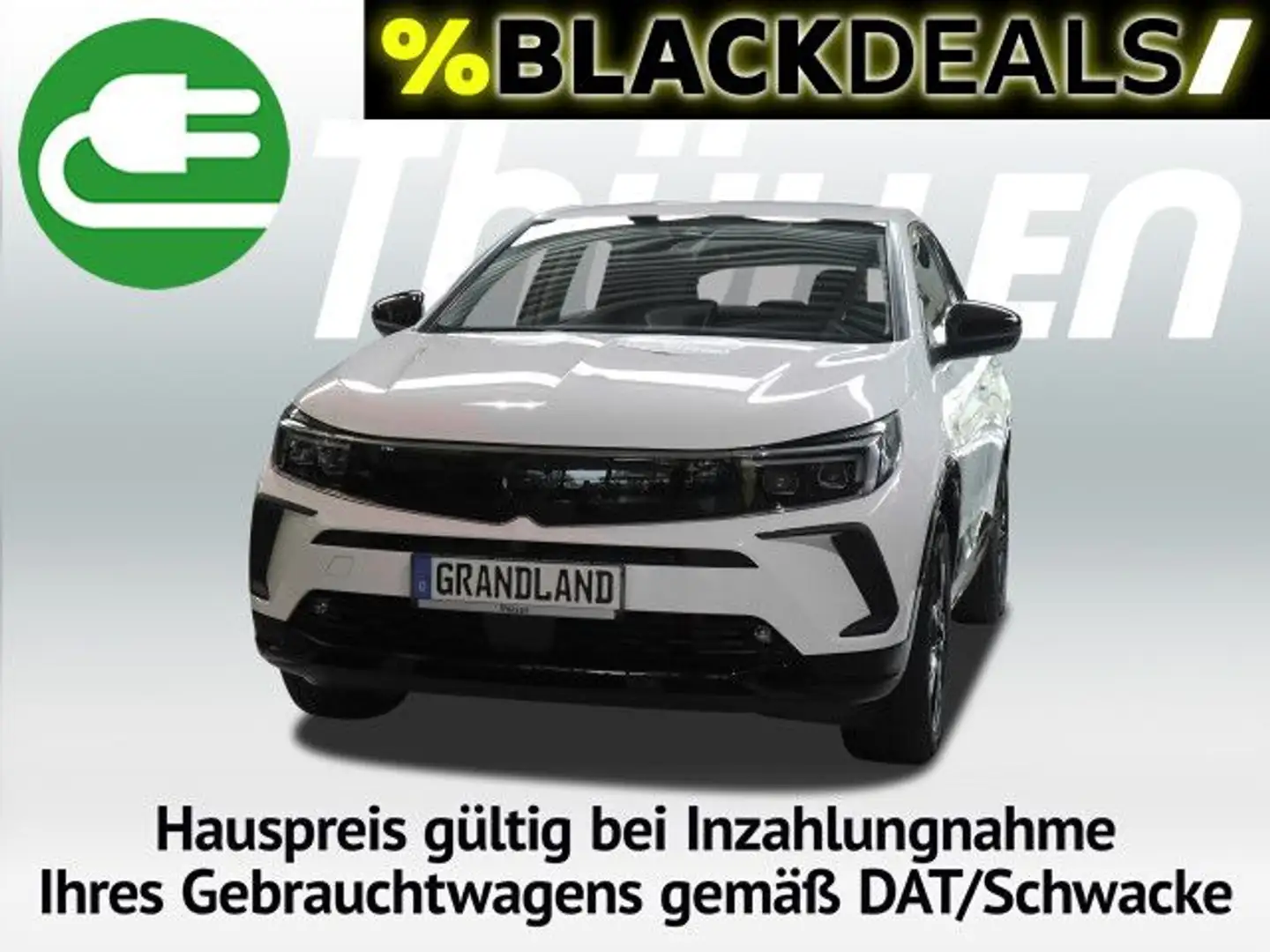Opel Grandland GS 1.2 Turbo 48V Hybrid eDCT Start/Stopp Weiß - 1
