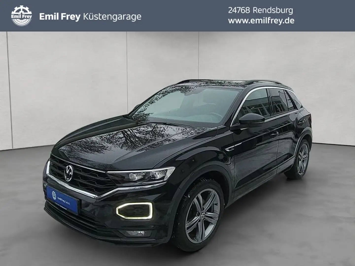 Volkswagen T-Roc 1.5 TSI DSG Sport AHK ACC PANO RFK Schwarz - 1