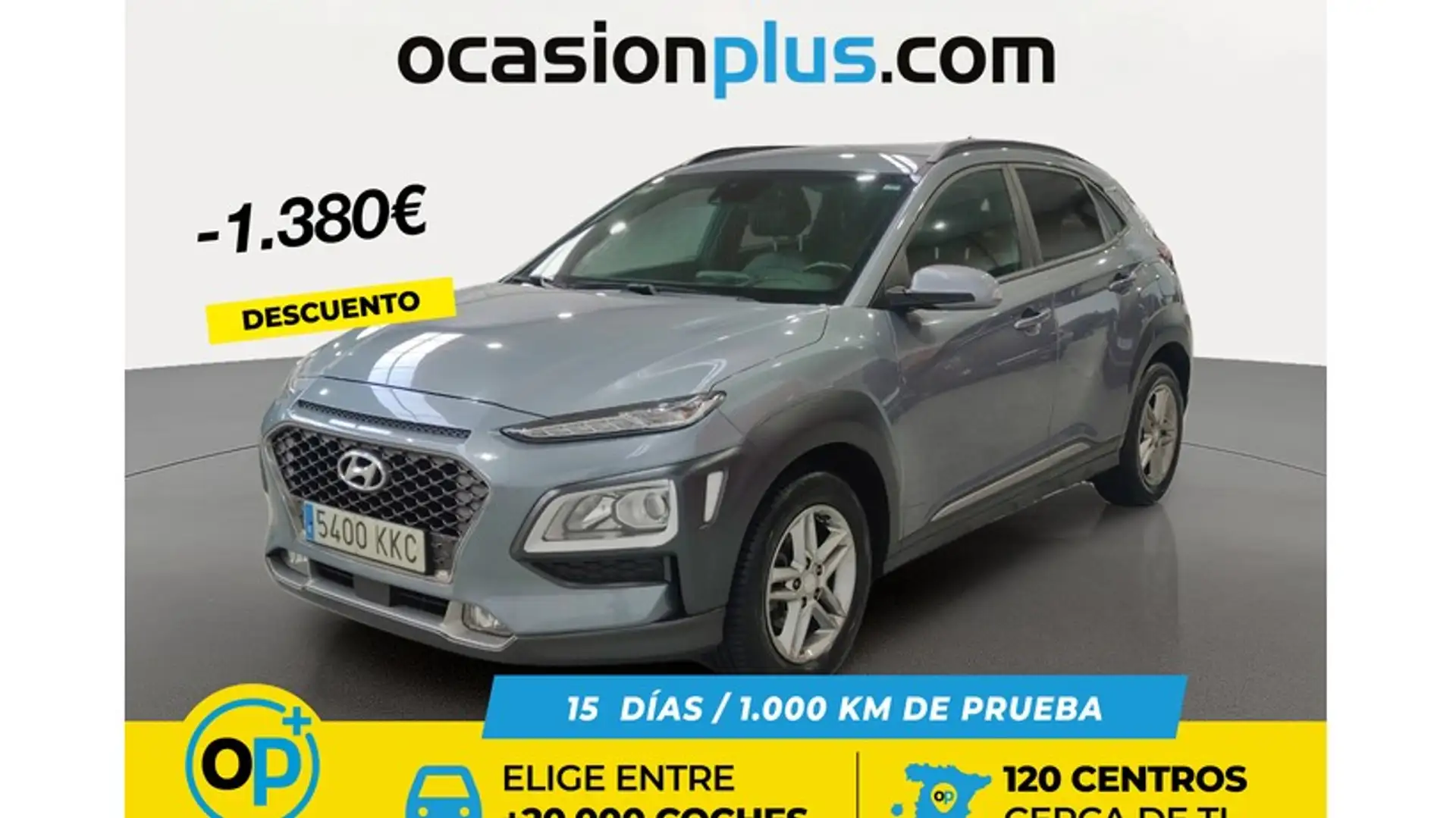 Hyundai KONA 1.0 TGDI Tecno Lime 4x2 Silber - 1