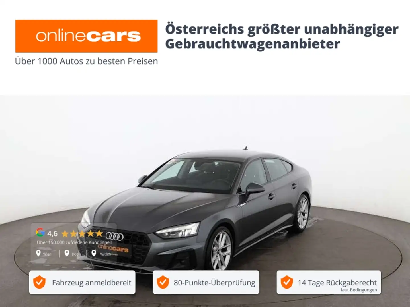 Audi A5 SB 35 TDI S-Line Aut MATRIX LEDER NAVI SITZHZG Grau - 1