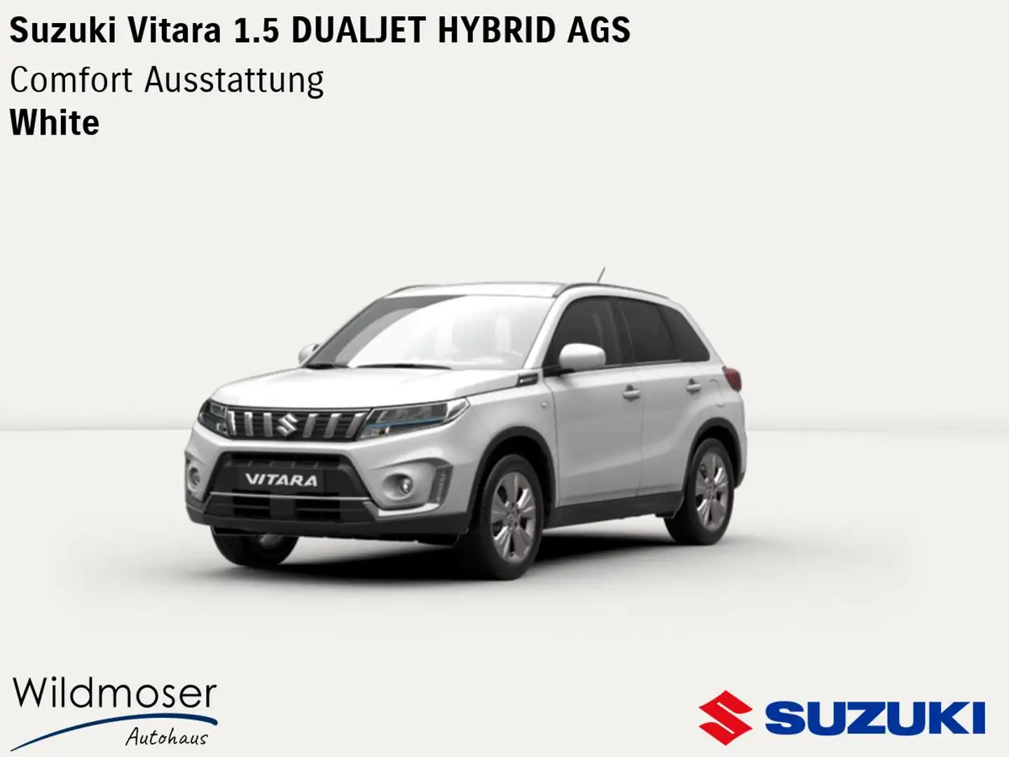 Suzuki Vitara ❤️ 1.5 DUALJET HYBRID AGS ⏱ 2 Monate Lieferzeit ✔️ Weiß - 1