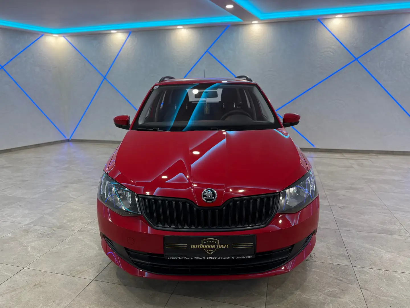 Skoda Fabia Combi Active 1,0*1.BESITZ*KLIMA* Rot - 2