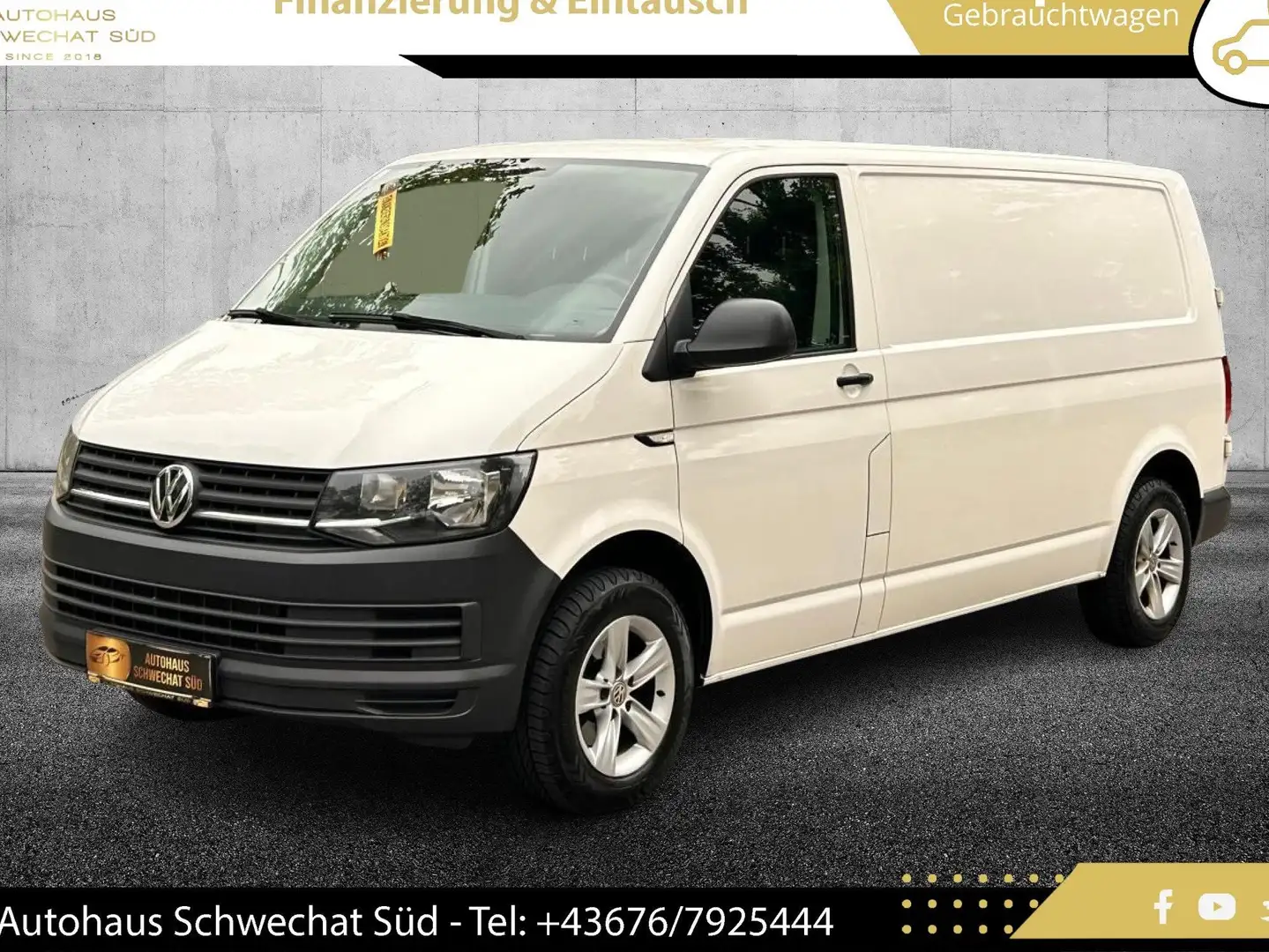 Volkswagen T6 Transporter LR 2,0 TDI // NETTO 11.700 EURO // KLIMA // PDC // Weiß - 1