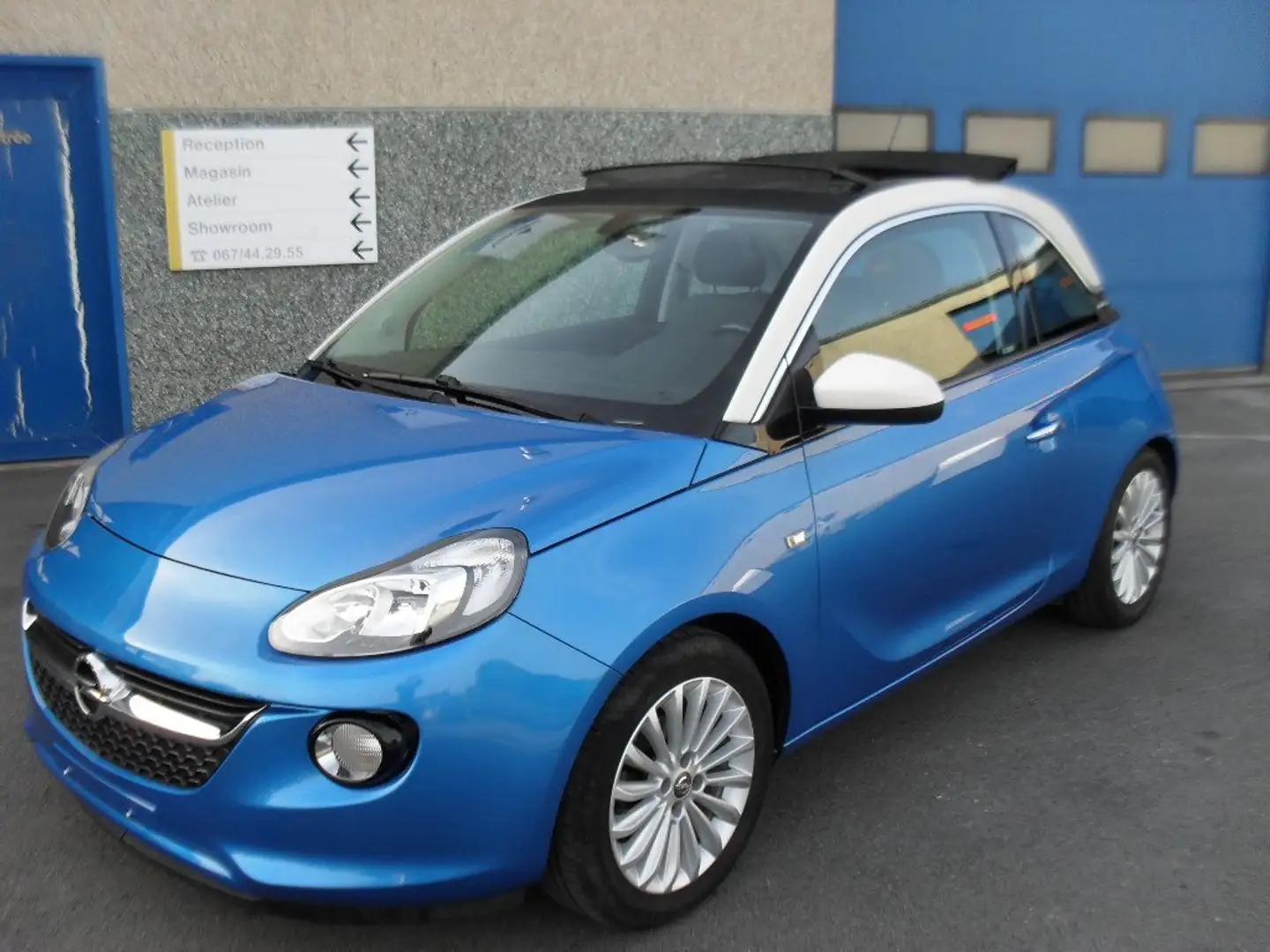 Opel Adam 1.2i Open Air Blauw - 1