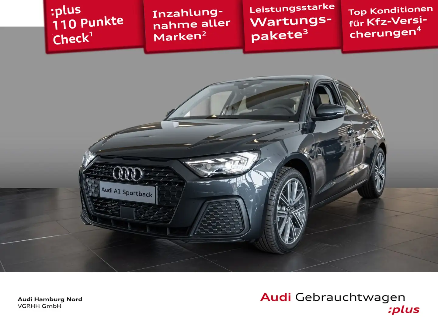 Audi A1 30 TFSI S tronic LED CarPlay Sithzg Grau - 1