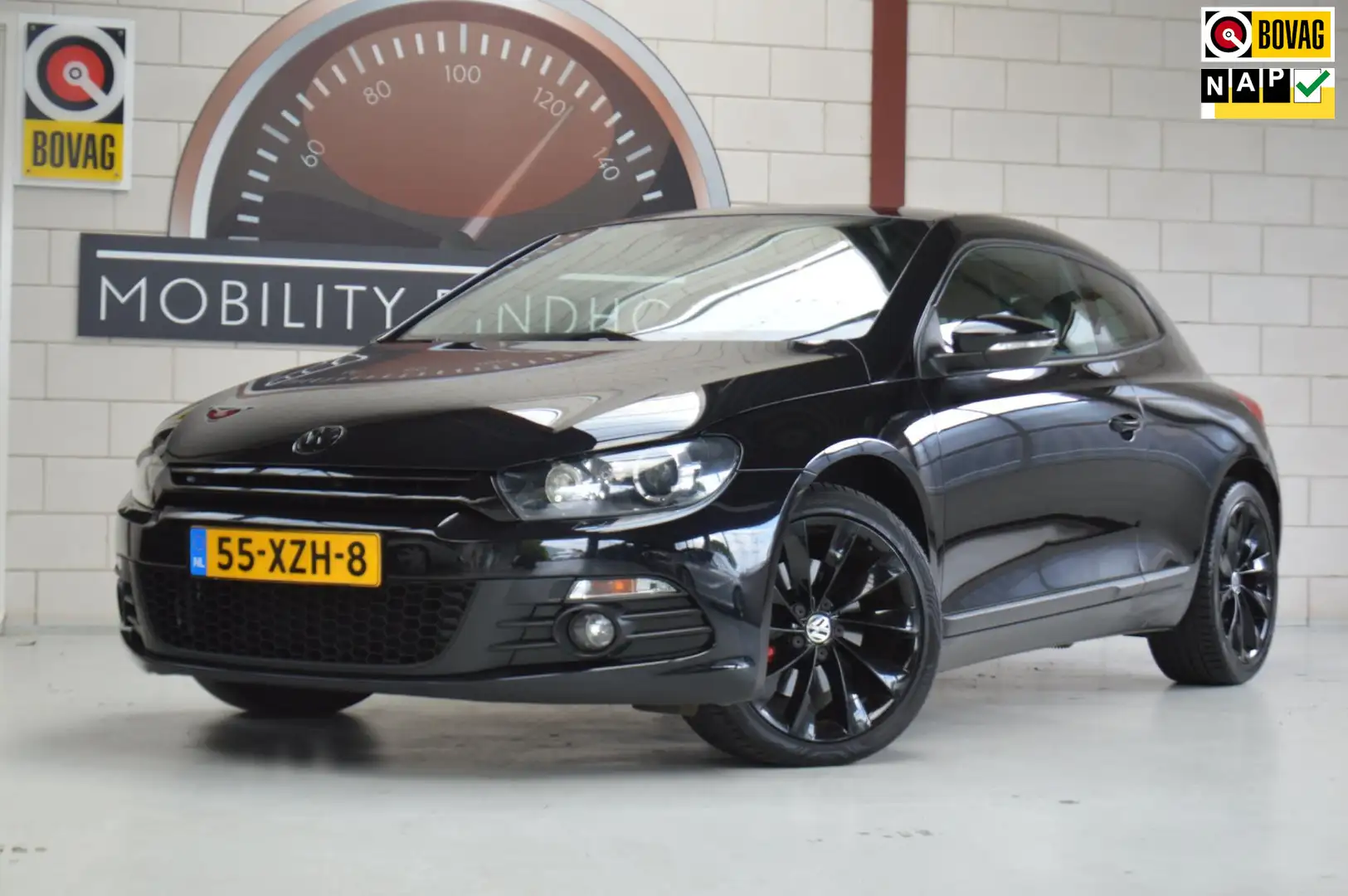 Volkswagen Scirocco 1.4 TSI Highline Plus, NL-auto, DEALERONDERH! GARA Чорний - 1