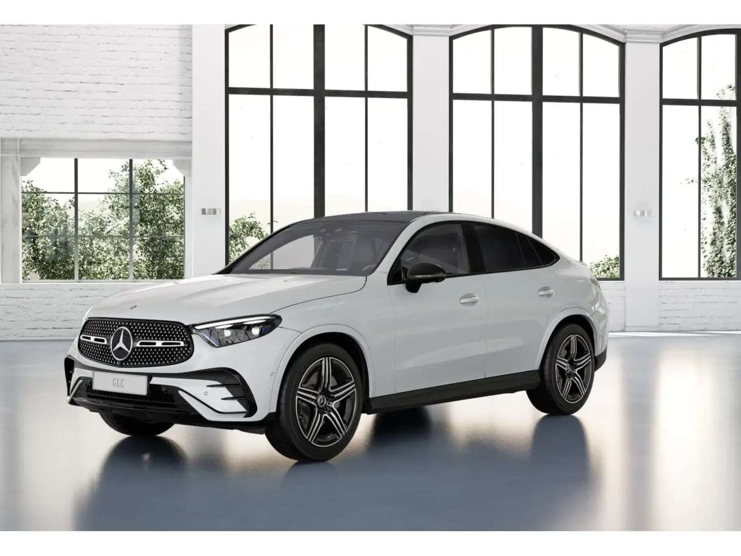 Mercedes-Benz GLC 300 d 4MATIC Coupé Distr EASY-PACK Navi PTS Bianco - 1