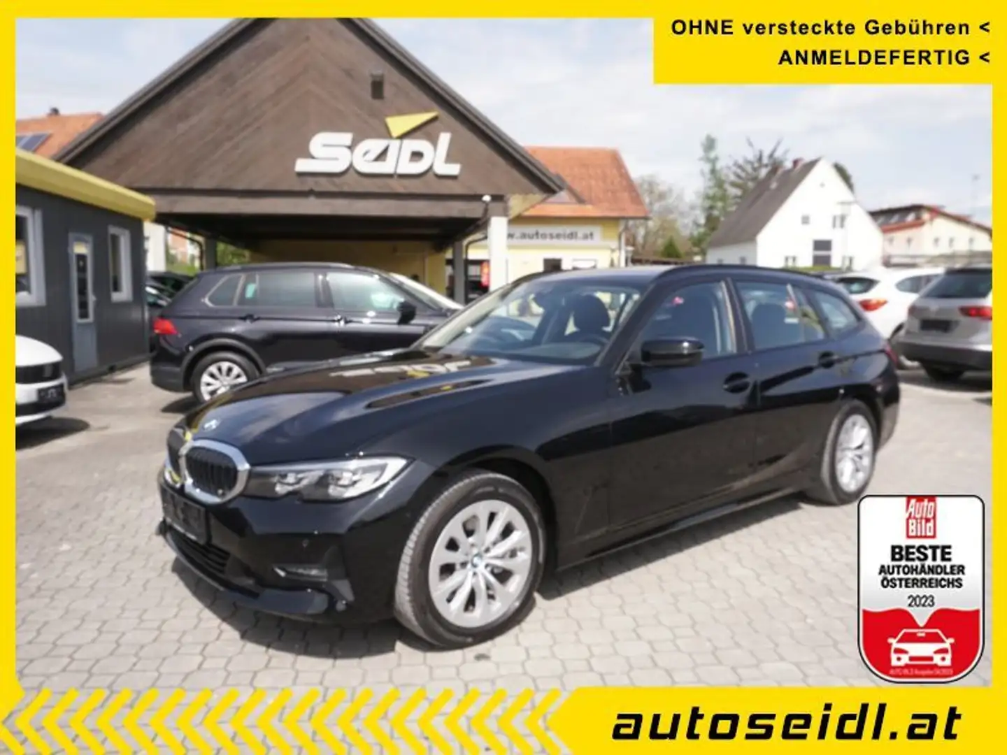 BMW 318 d Touring Aut. *LED+NAVI+17"ALU* Schwarz - 1