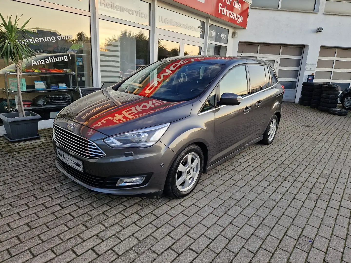 Ford Grand C-Max EcoBo+Start-Stop+AHK+Navi+LED+2xPDC+beh. Frontsch- Brązowy - 1