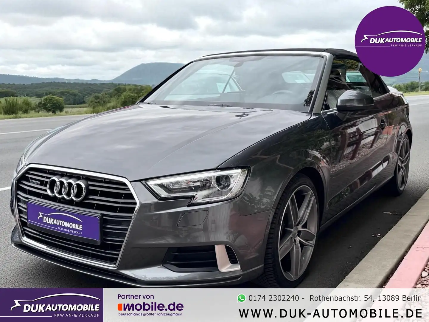Audi A3 Cabriolet 40 TFSI quattro sport S-Line Grau - 1