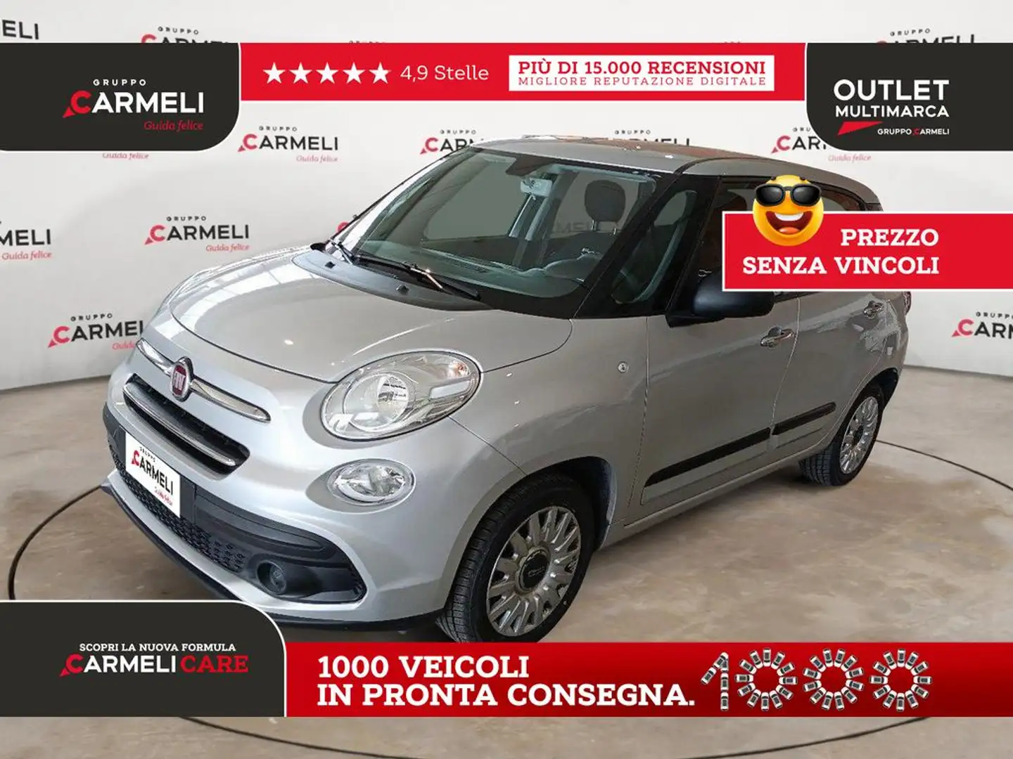 Fiat 500L 1.3 mjt Urban 95cv dualogic my19 Grigio - 1