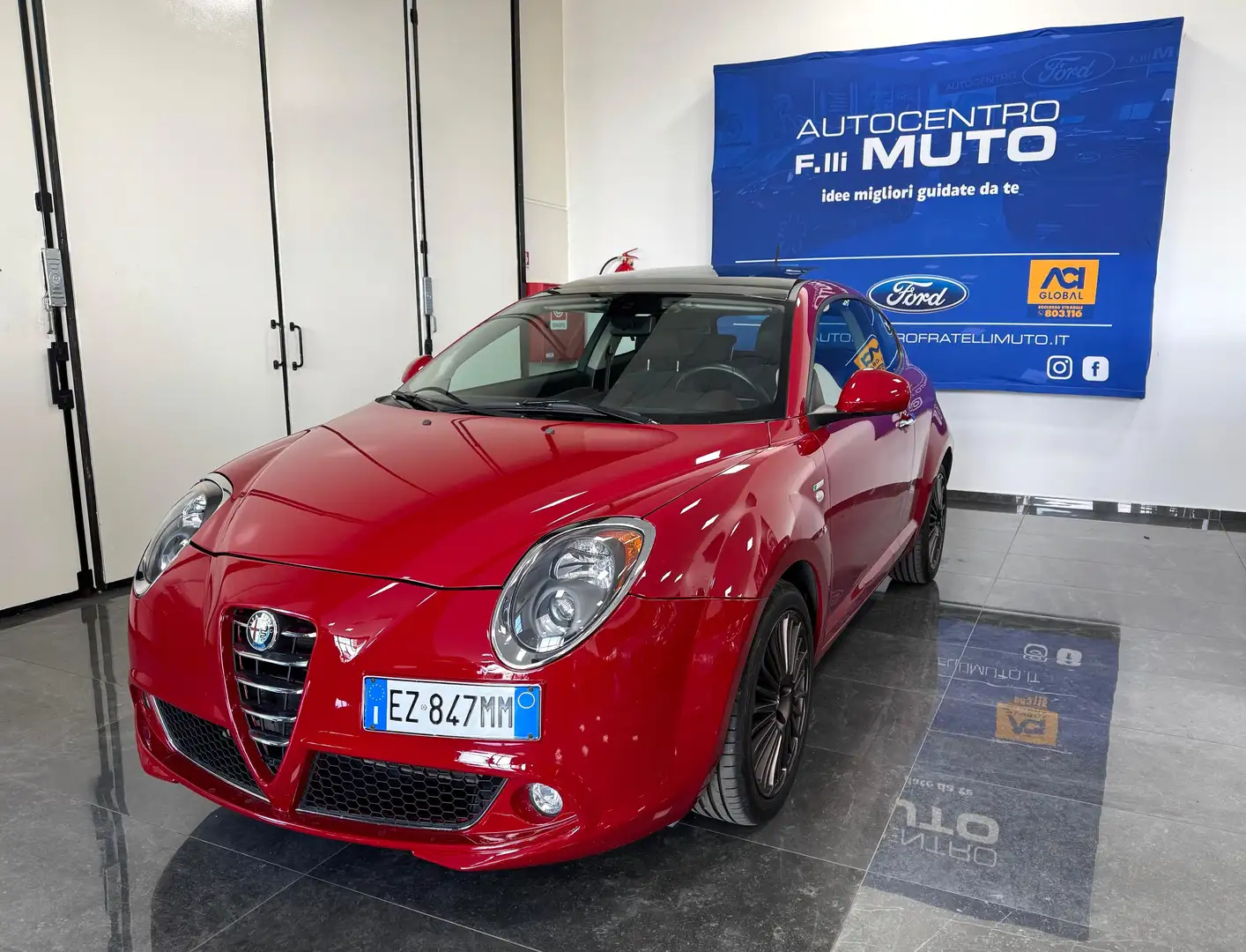 Alfa Romeo MiTo MiTo 1.4 Distinctive 78cv GPL- TETTO APRIBILE Rouge - 1