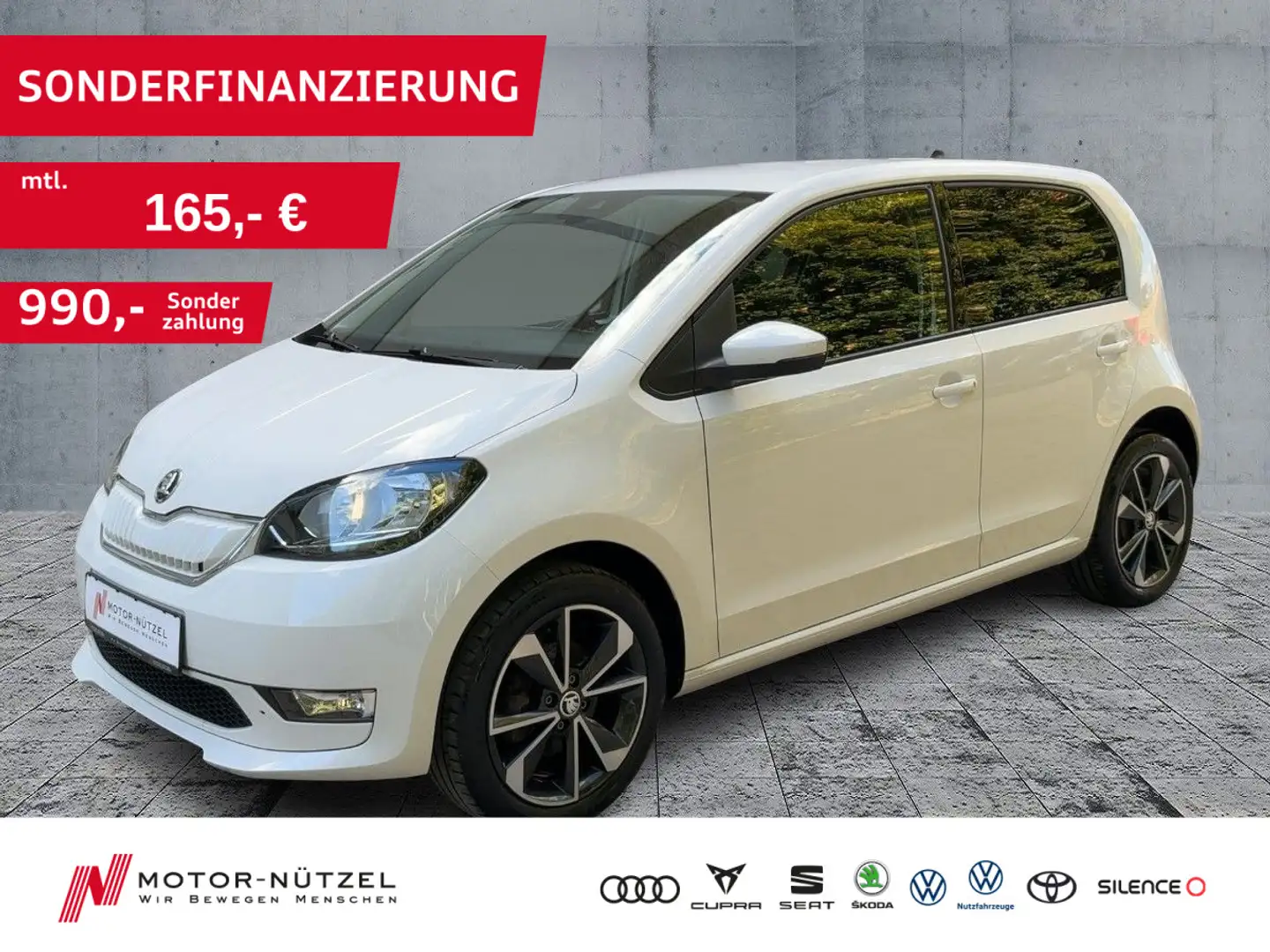 Skoda Citigo e iV STYLE KLIMA+DAB+SHZ+GRA+PDC+NSW+ZVFB Weiß - 1