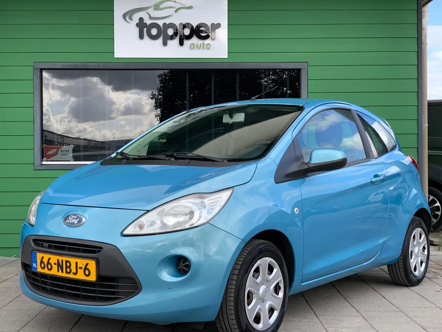 Ford Ka/Ka+ 1.2 Cool&Sound | Airco | Met Nieuwe APK | Modrá - 1