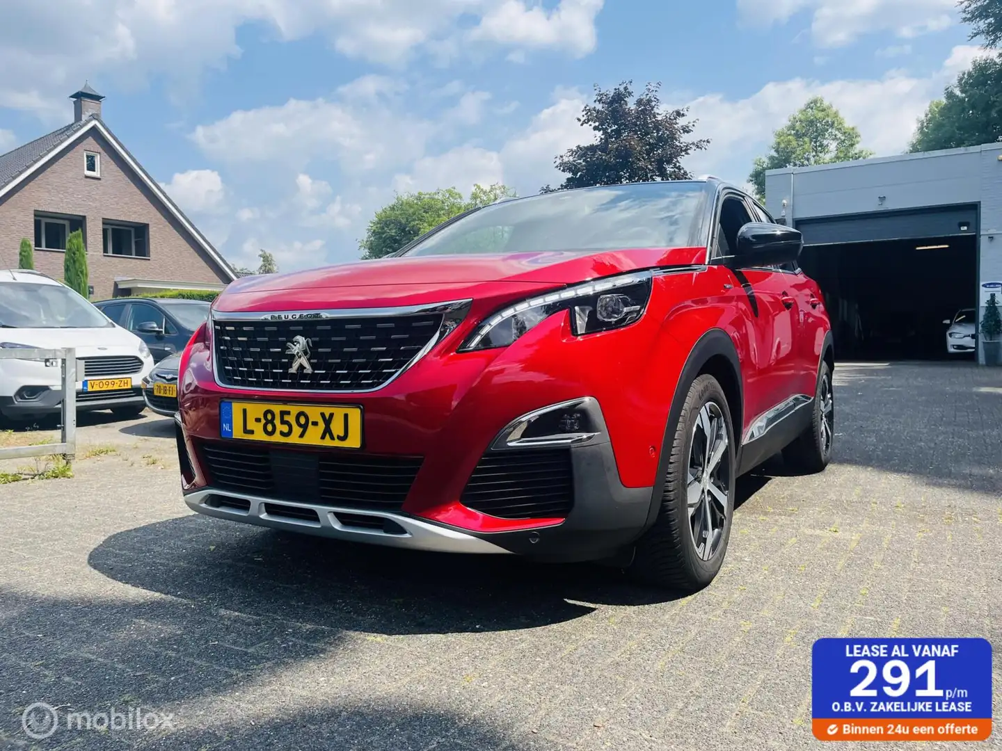Peugeot 3008 1.6 e-THP GT 165 pk Automaat / Line Pano-dak / Cam Rouge - 1
