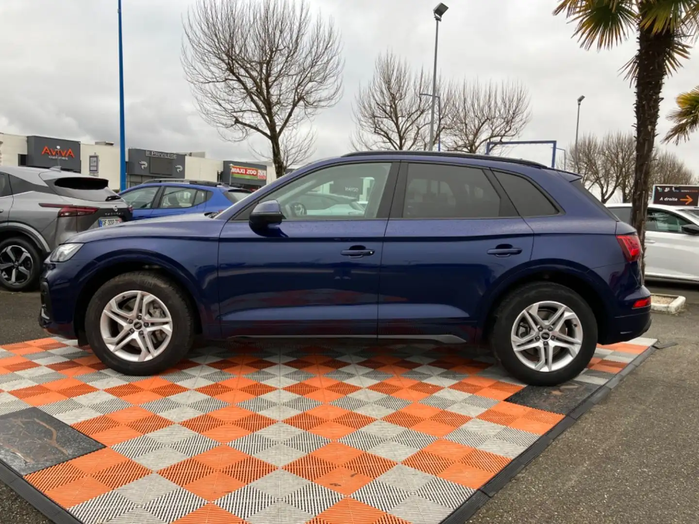 Audi Q5 35 TDI 163 BVA DESIGN GPS Caméra Hayon Black Pack Bleu - 2