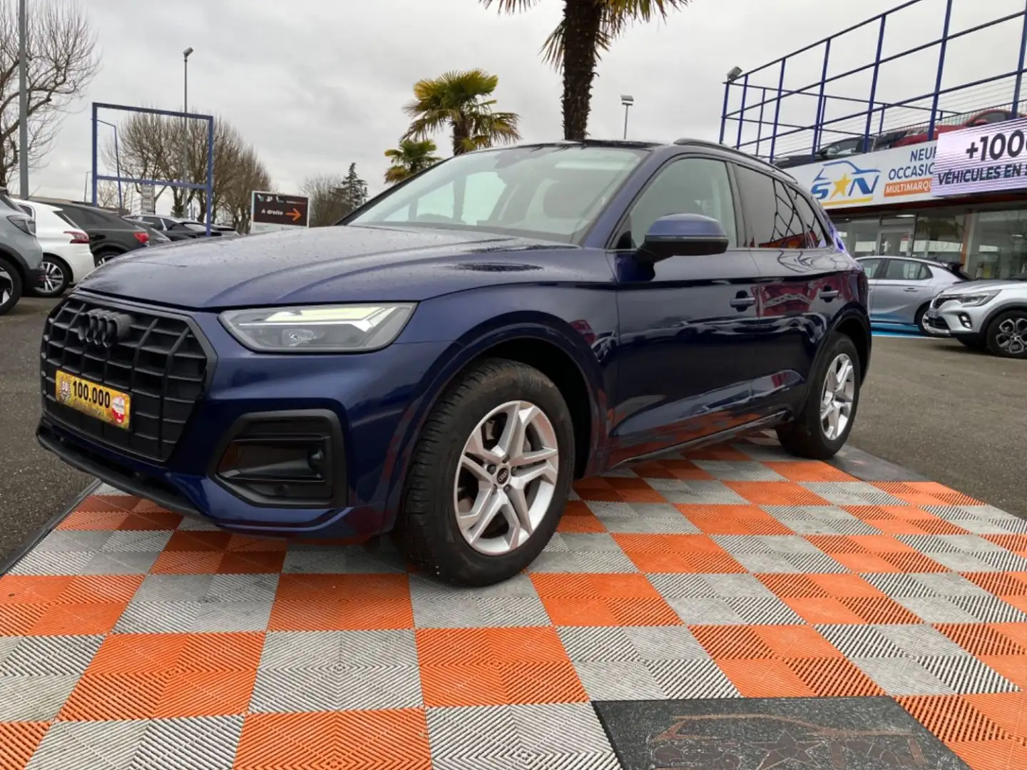 Audi Q5 35 TDI 163 BVA DESIGN GPS Caméra Hayon Black Pack Bleu - 1