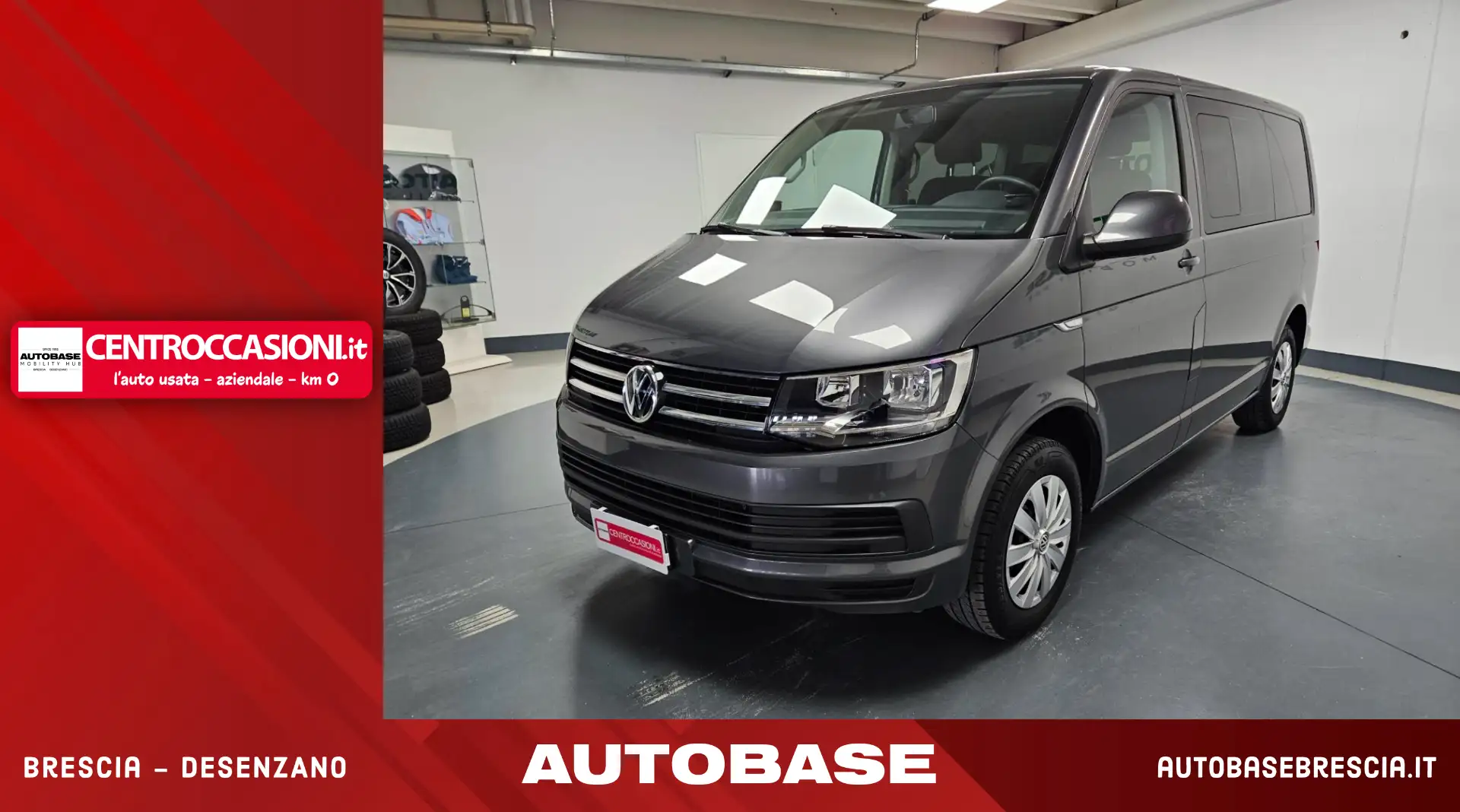 Volkswagen T4 Caravelle T6 Caravelle 2.0 tdi 150cv 3.0t Trendline p.c. E6 Gris - 1