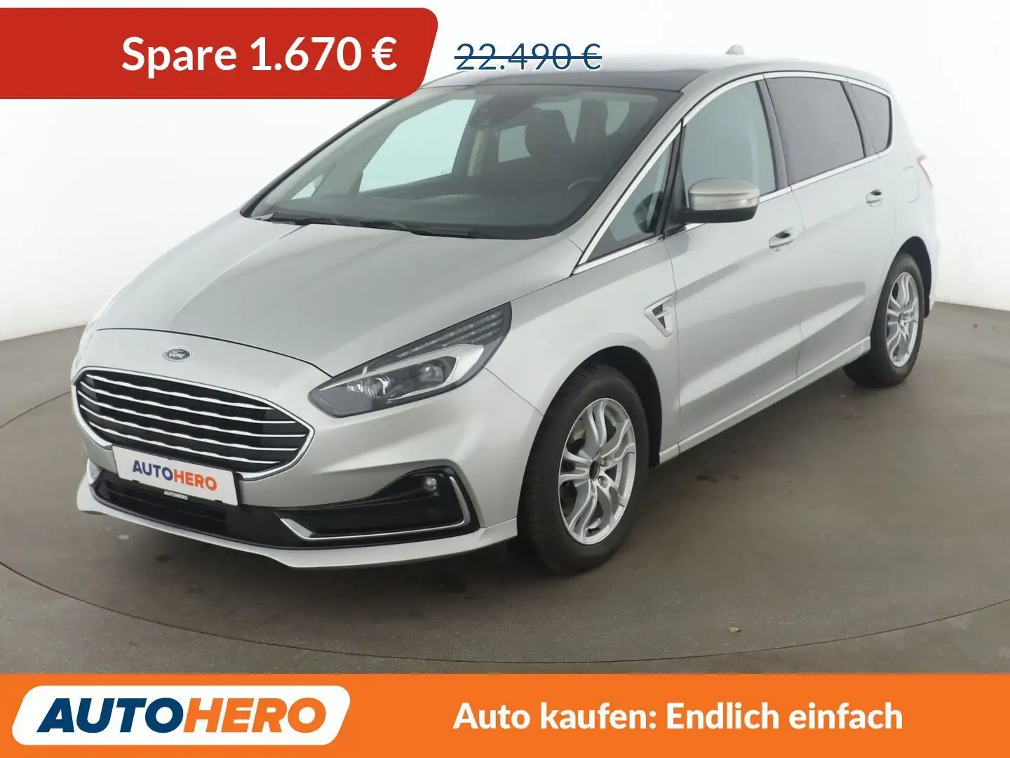 Ford S-Max 2.0 TDCi EcoBlue Titanium Aut.*NAVI*CAM* Gris - 1