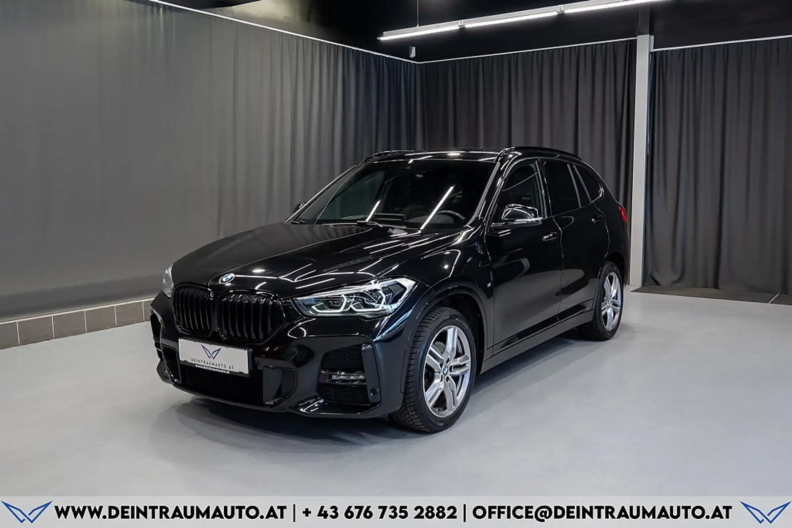 BMW X1 sDrive18d Aut.*M-SPORT*AHK*HEAD-UP*LED* Schwarz - 1