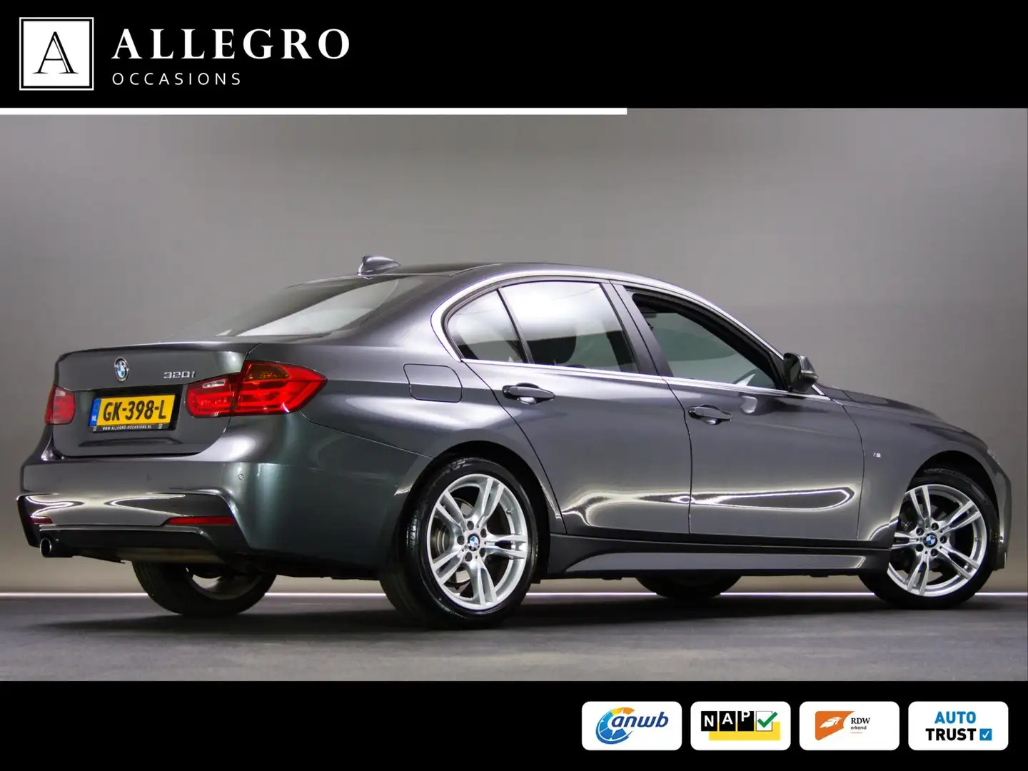 BMW 320 3 Serie 320i High Executive M-Sport (M-SPORT STUUR Gris - 2