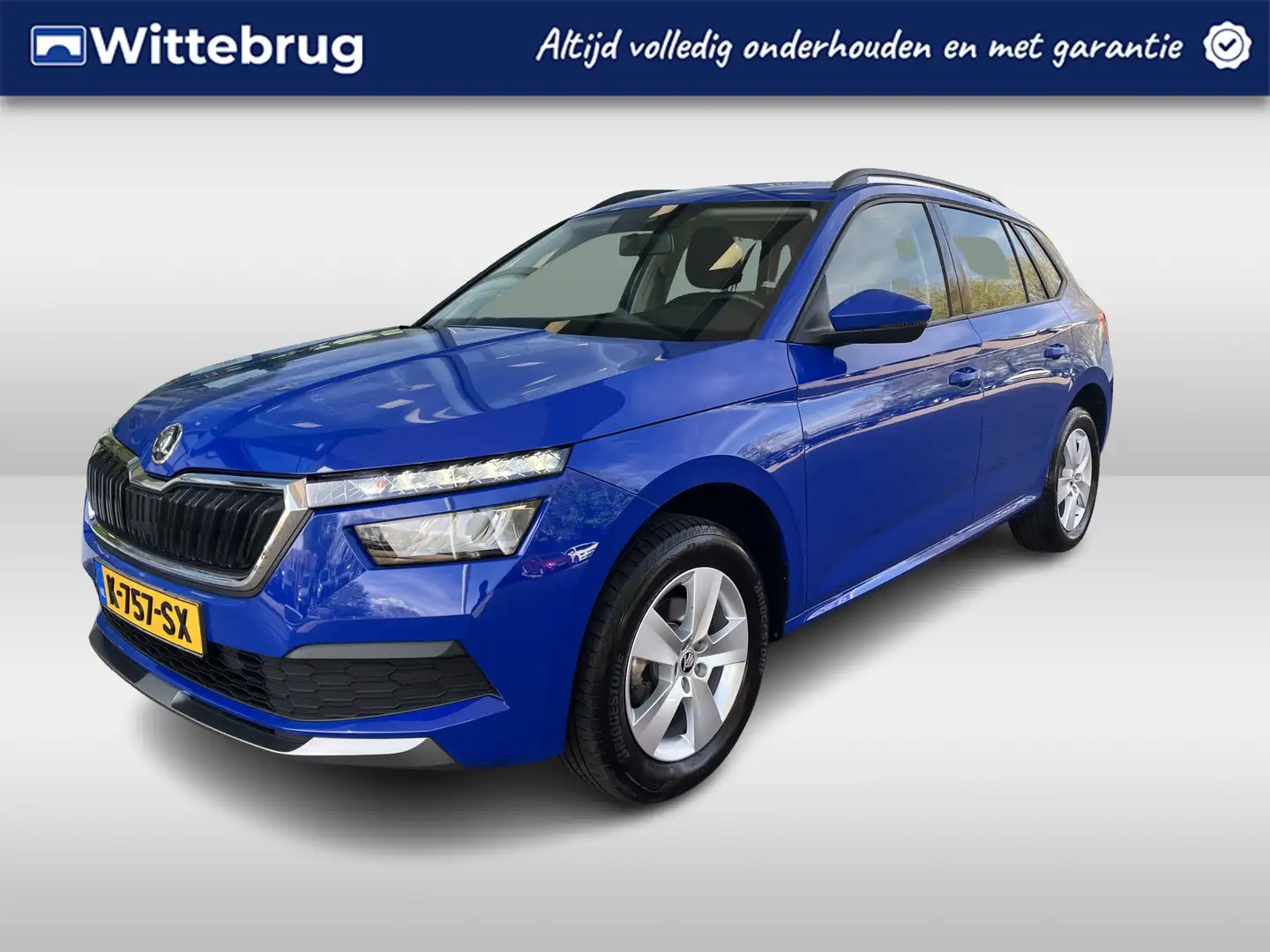 Skoda Kamiq 1.0 TSI Ambition Airco/ Led/ APP/ 16 lmv / Unieke Blauw - 1