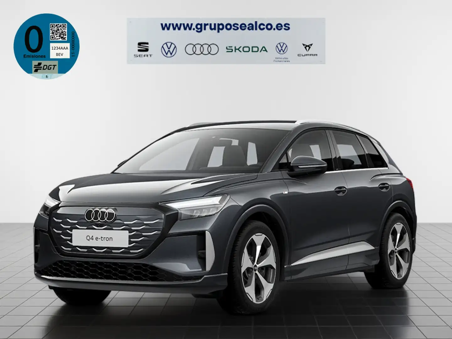 Audi Q4 e-tron performance S line 210kW 82KWh Gris - 1