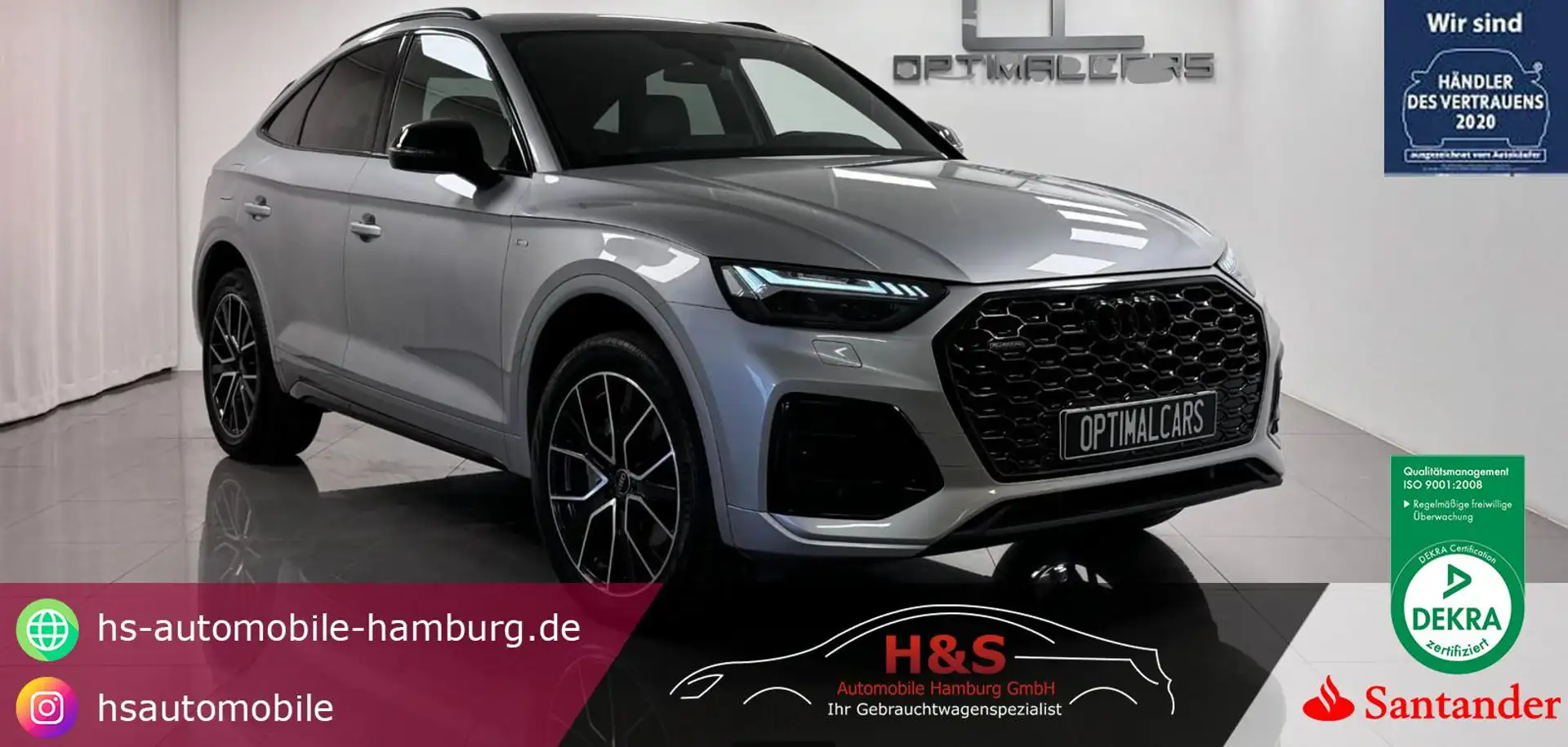 Audi Q5 40 TDI quattro S line Sportback*Matrix-LED Argent - 1