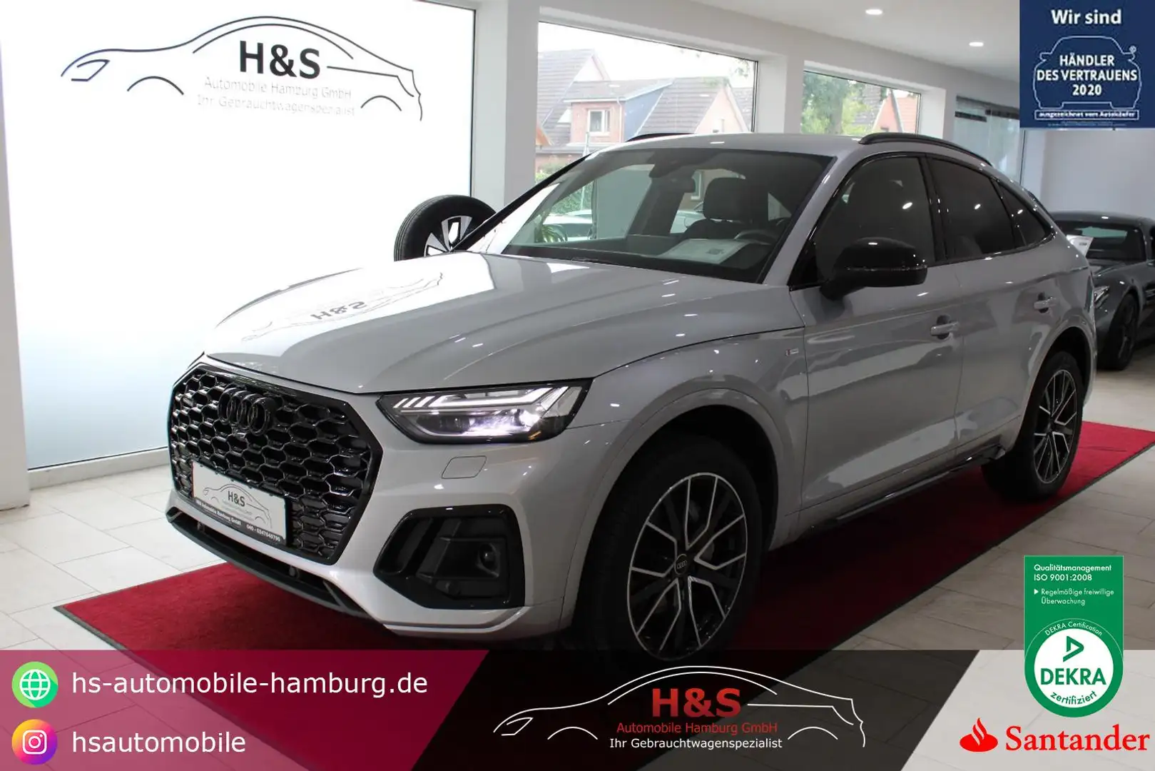 Audi Q5 40 TDI quattro S line Sportback*Matrix-LED Stříbrná - 1