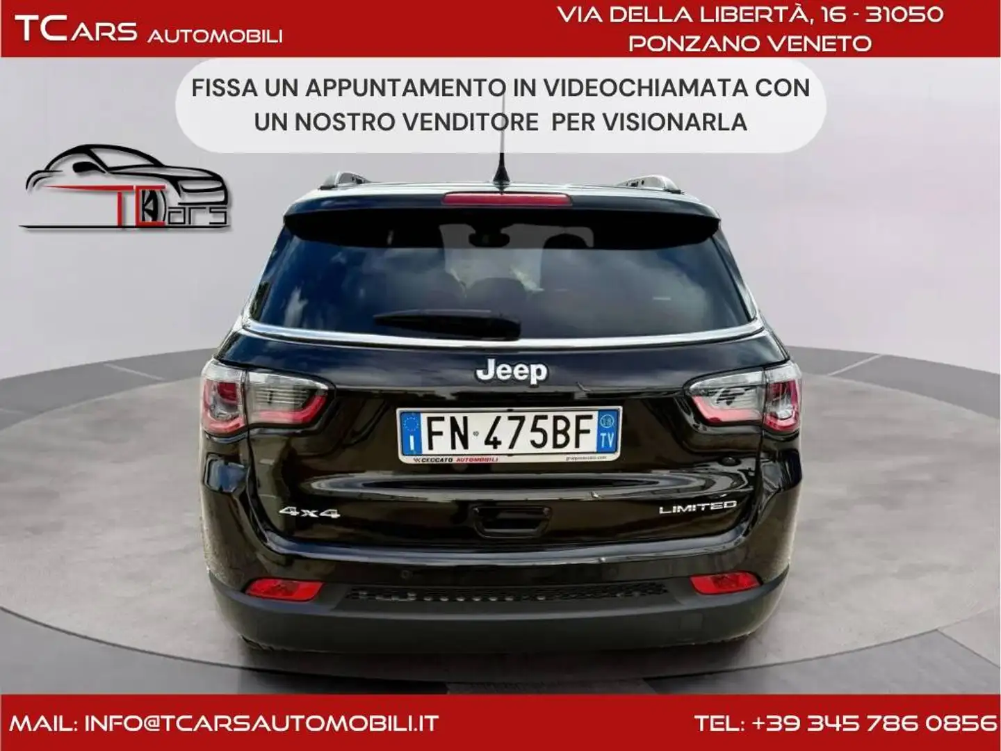 Jeep Compass 2.0 4WD AUTOMATIC-EURO 6B-IN OFFERTA FINO SABATO Noir - 1