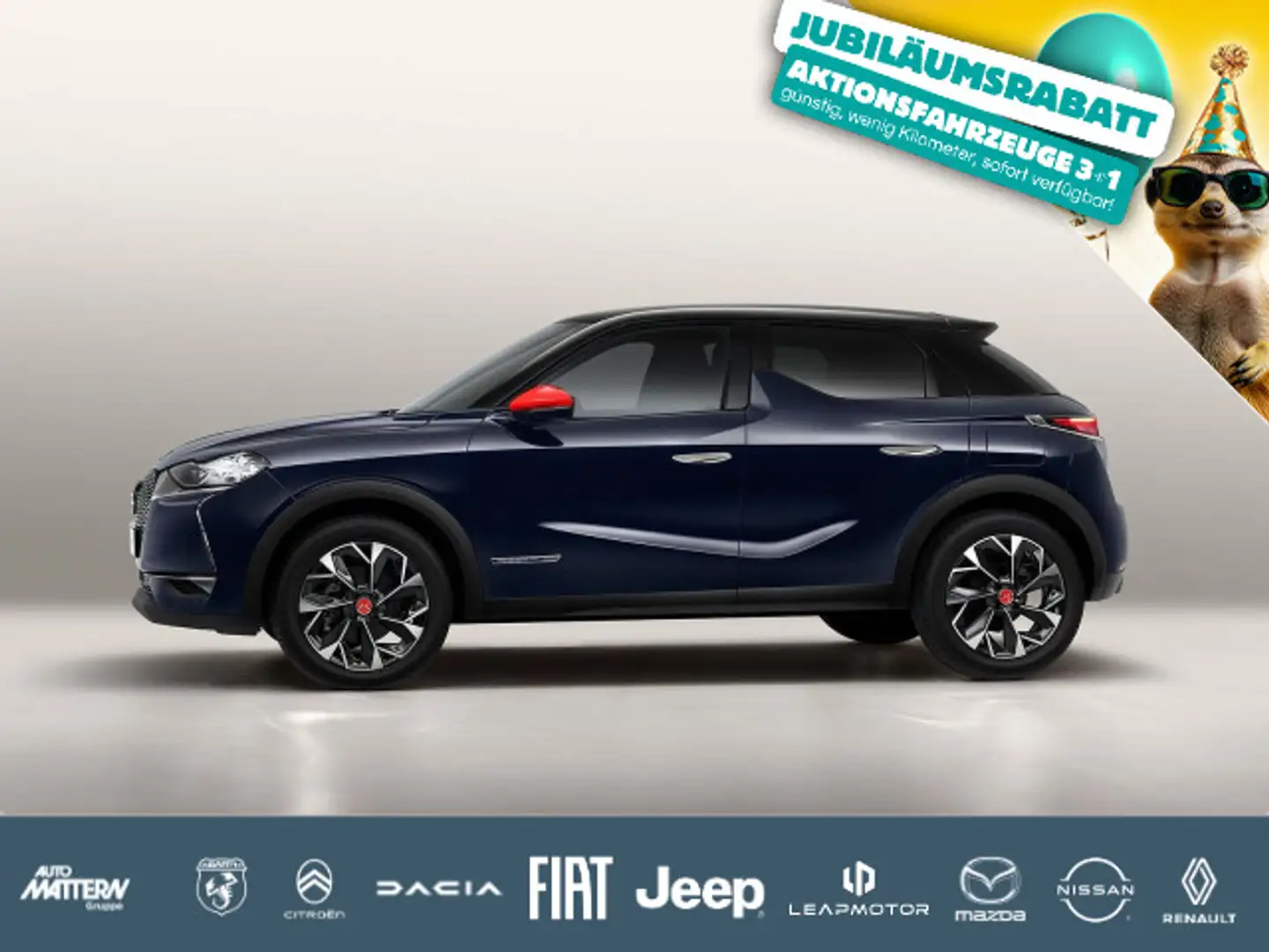 DS Automobiles DS 3 NAVI|SHZ|Kamera|Klimaaut.|CarPlay|PDC|1.Hd Blau - 1