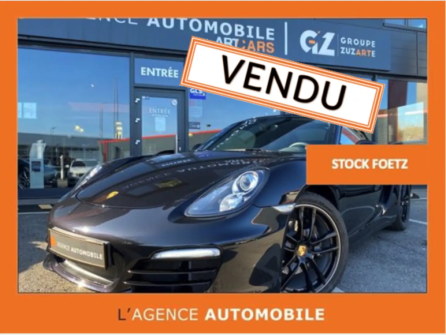 Porsche Boxster 981 Noir - 1