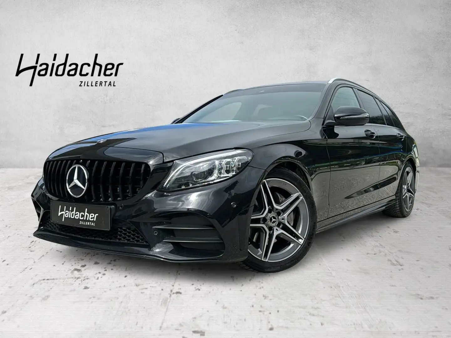 Mercedes-Benz C 220 d 4MATIC T-Modell AMG Mbeam RKam PTS Shz Noir - 1