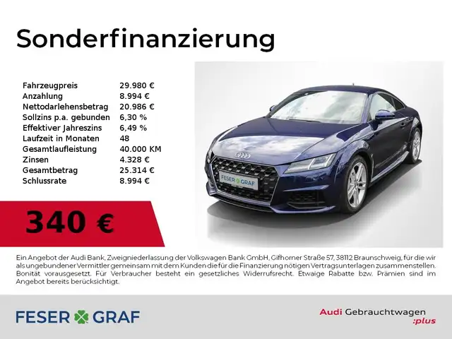 2021 Audi TT in Blue for sale