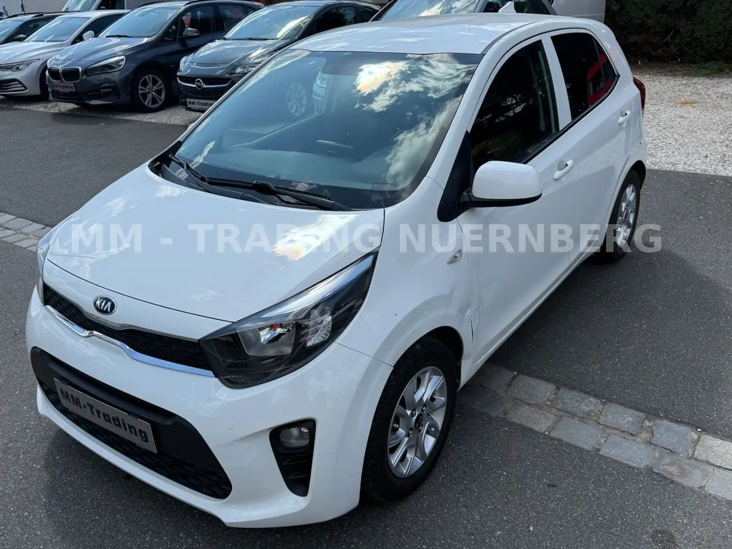 Kia Picanto PICANTO 1.2 DREAM-TEAM-KLIMA-NAVI-5TÜRIG-1.HAND Blanc - 1