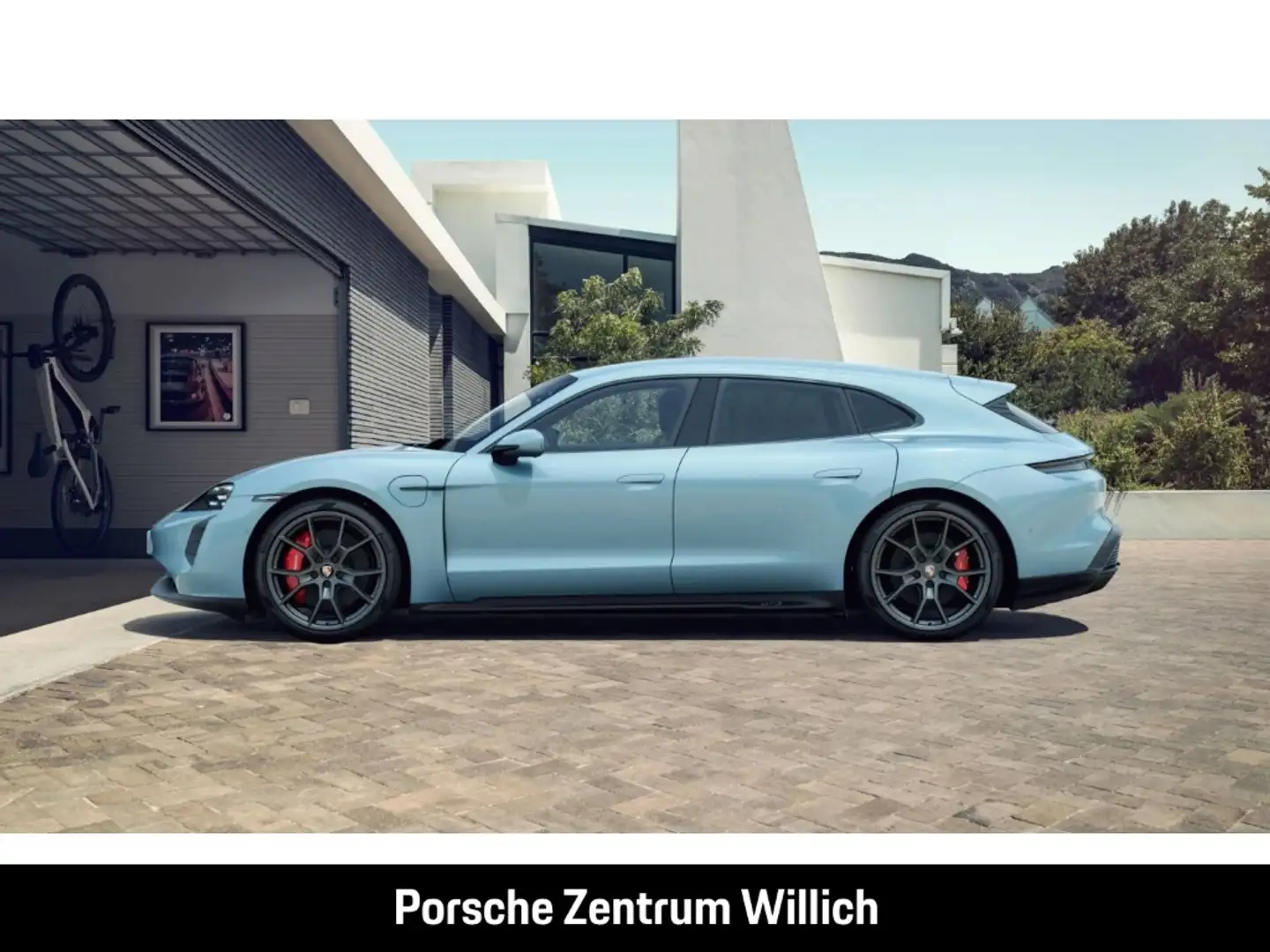 Porsche Taycan GTS Sport Turismo Bleu - 2