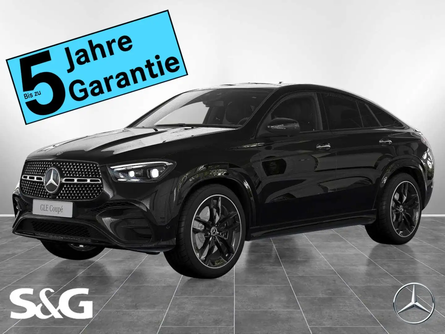 Mercedes-Benz GLE 450 d 4M AMG Night+MBUX+360°+M-LED+AHK+Stand Schwarz - 1