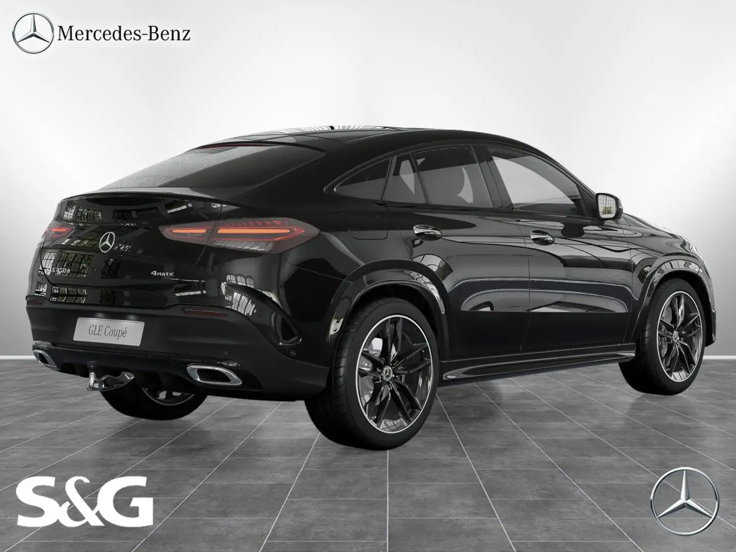Mercedes-Benz GLE 450 d 4M AMG Night+MBUX+360°+M-LED+AHK+Stand Schwarz - 2