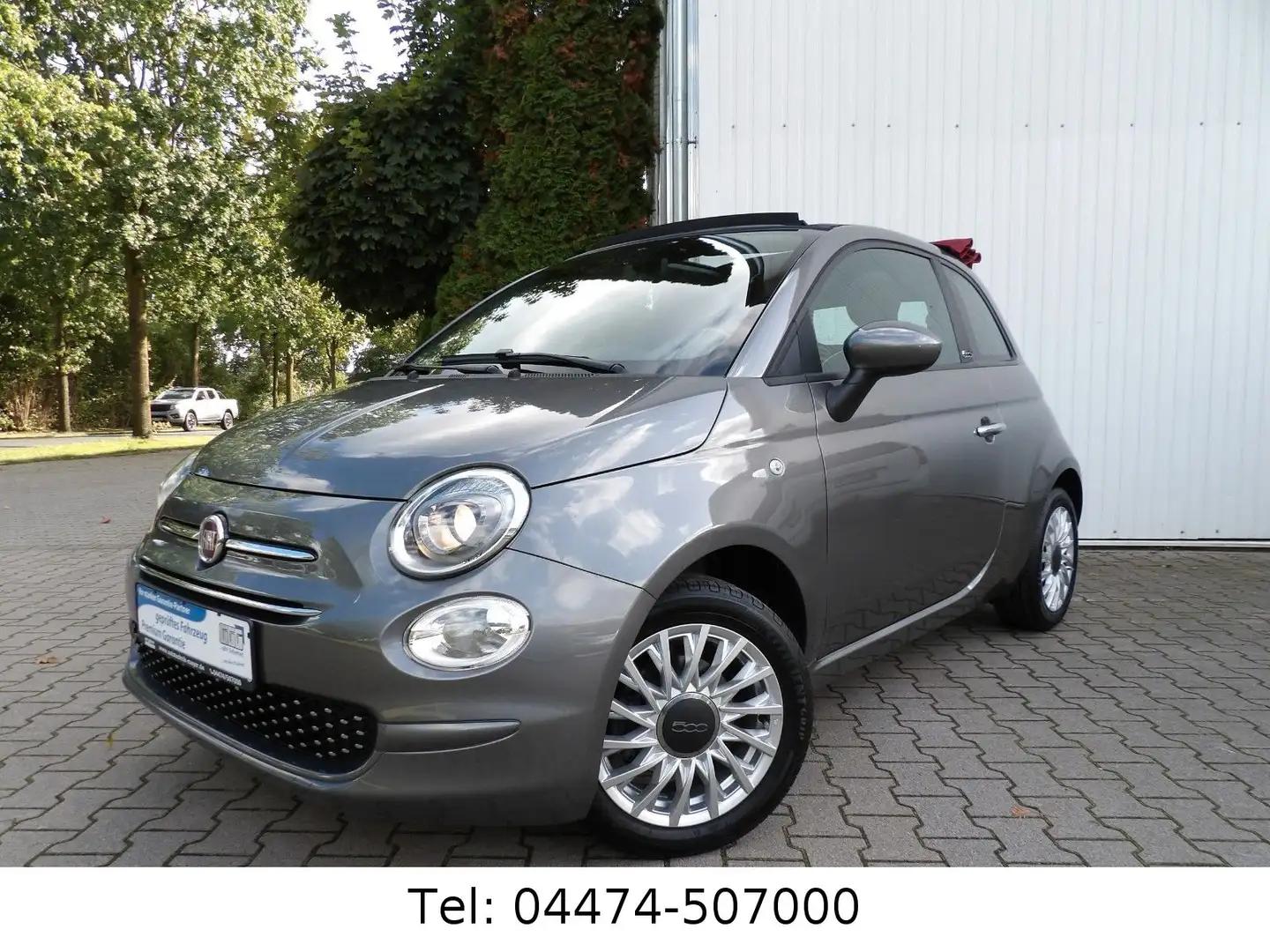 Fiat 500C Lounge erst 24.500km! AHK-abnehmbar! Gris - 1