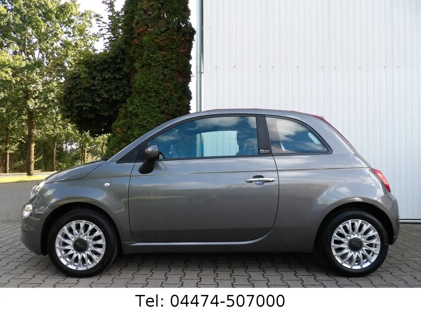 Fiat 500C Lounge erst 24.500km! AHK-abnehmbar! Gris - 2