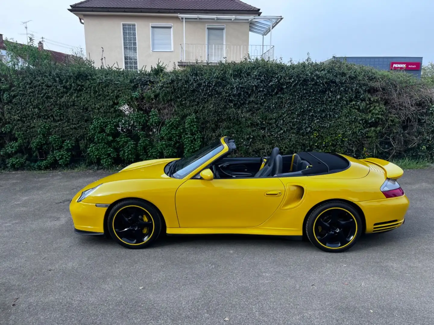 Porsche 996 TurboS Cabriolet TOP MEGAAUSSTATTUNG CERAMIC žuta - 1