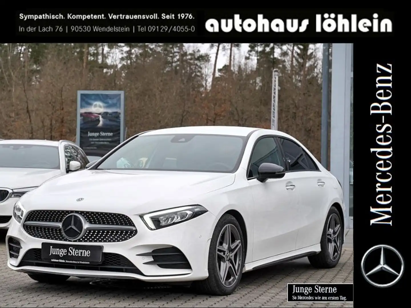 Mercedes-Benz A 250 4M AMG Limo AMBIENTE+LED+KEYLESS-GO+MBUX+H Blanc - 1